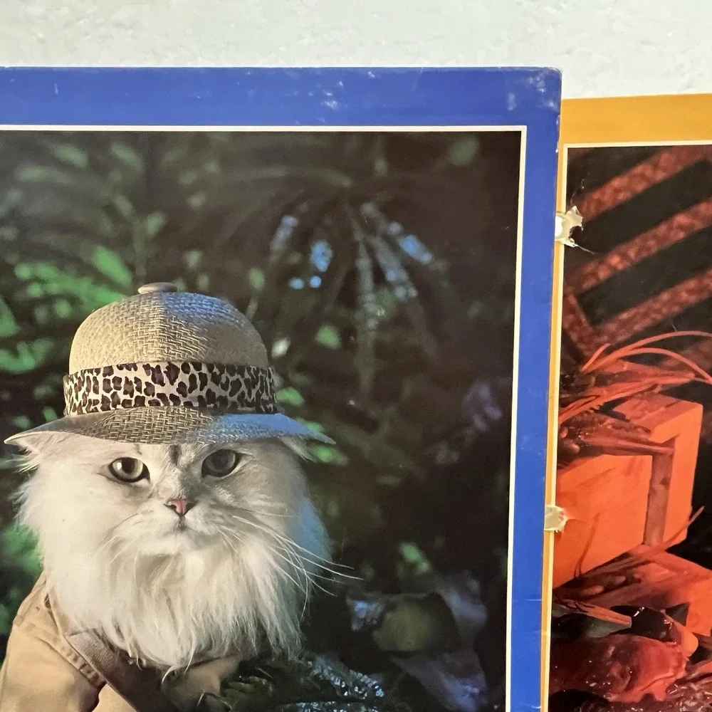 Vintage Cat Folders Stuart Hall 1993 Kittens Animal School Supplies 90s Retro
